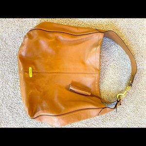 Saddle Brown Coach Shoulder Bag